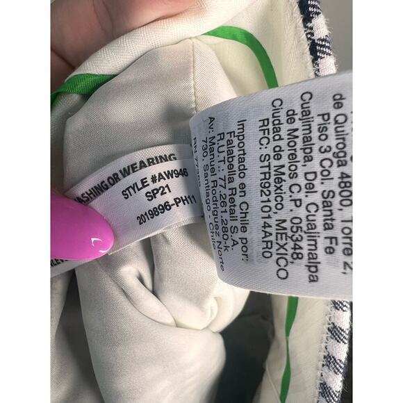 J.Crew Hayden Lined Gingham Kick Out Cropped Linen Pants Women's Size 2 - Picture 9 of 10